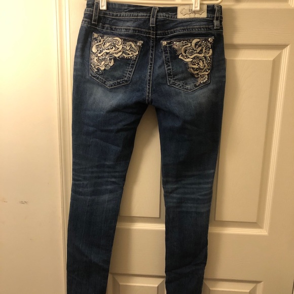 MISS ME Mid-Rise Easy Skinny Women's Blue Jeans Sz 28 - Picture 5 of 13